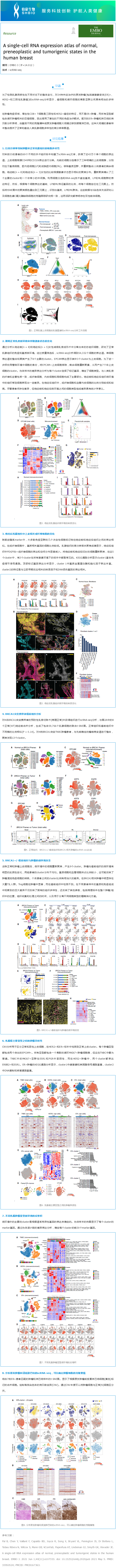 文獻(xiàn)解讀 | 人類(lèi)乳腺正常、癌前和致瘤狀態(tài)的單細(xì)胞 RNA 表達(dá)圖譜