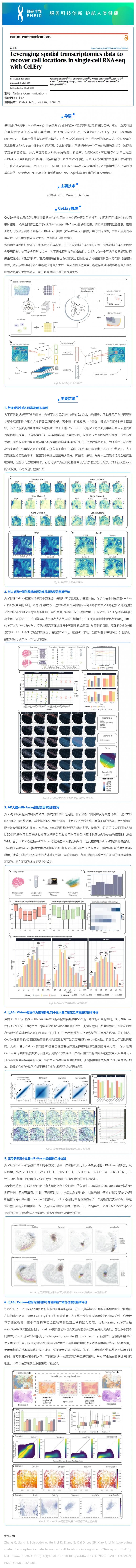 基于空間轉錄組學數據并通過 CeLEry 恢復 scRNA-seq 數據中的細胞位置